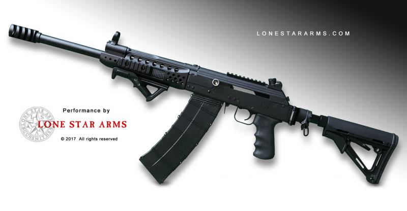 Lone Star Arms Intimidator CS very-low-recoil Saiga 12, left side
