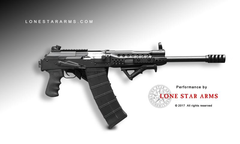 Lone Star Arms Intimidator CS very-low-recoil Saiga 12, right side folded