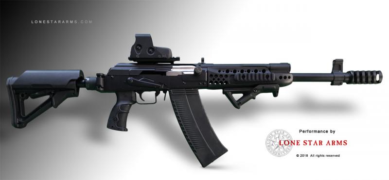 Lone Star Arms low-recoil KS-12 Signcutter build, right side