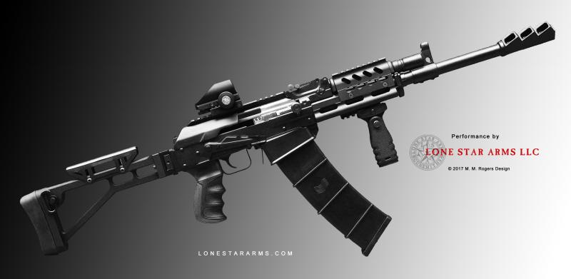 Lone Star Arms Vepr 12 performance build, right side