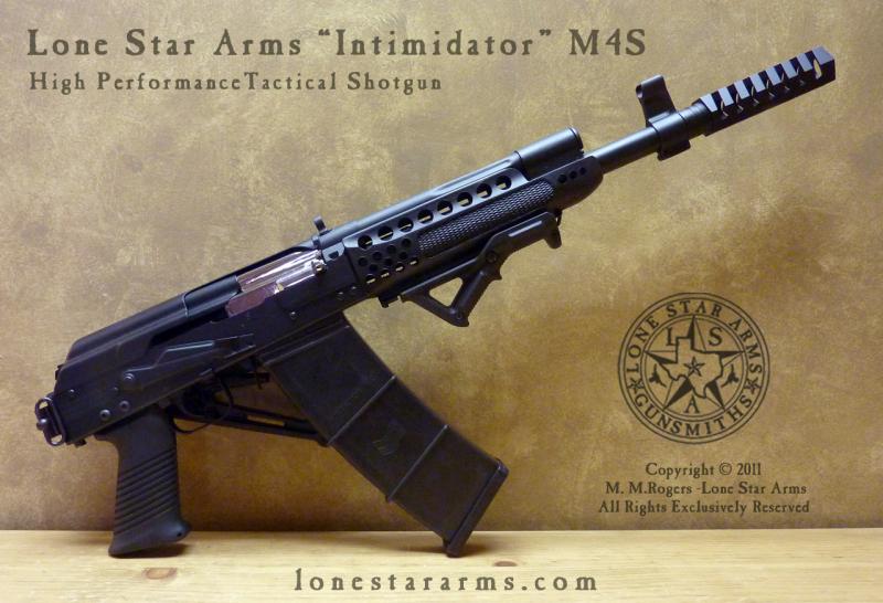Lone Star Arms Intimidator M4S Saiga 12, folded
