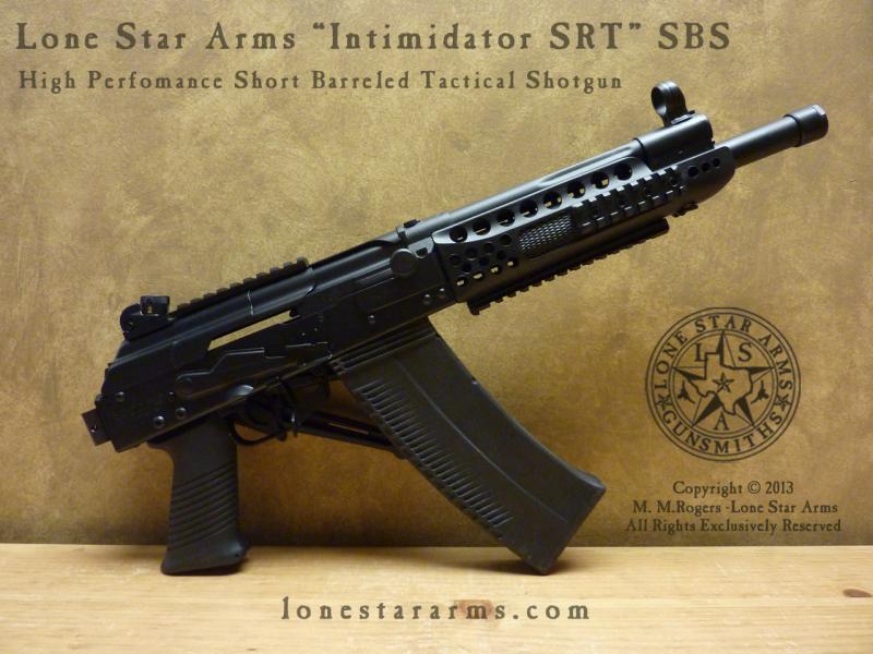 Lone Star Arms Intimidator SRT Saiga 12, right side folded