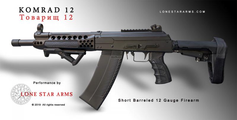 Lone Star Arms custom Komrad 12, left side