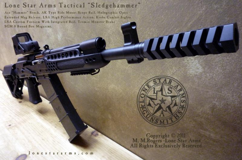 Lone Star Arms Sledgehammer Saiga 12 with box magazine