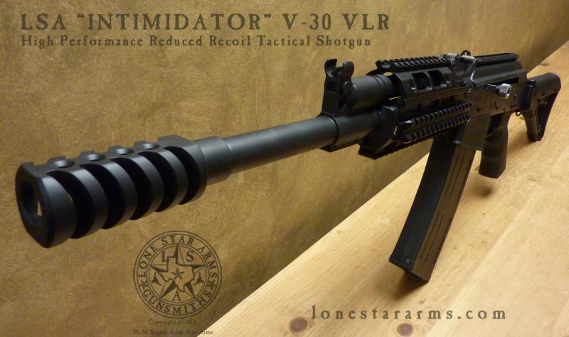 Lone Star Arms V30 Saiga 12, left three-quarter view