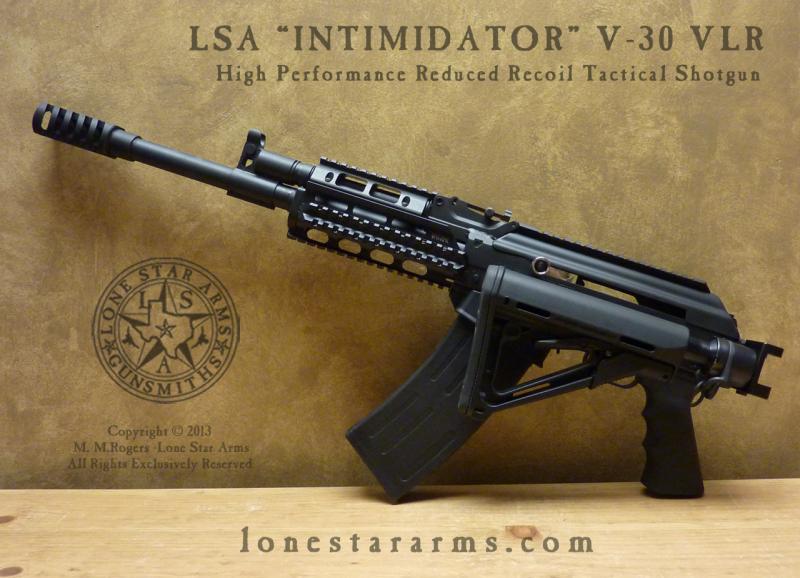 Lone Star Arms V30 Saiga 12, left side folded