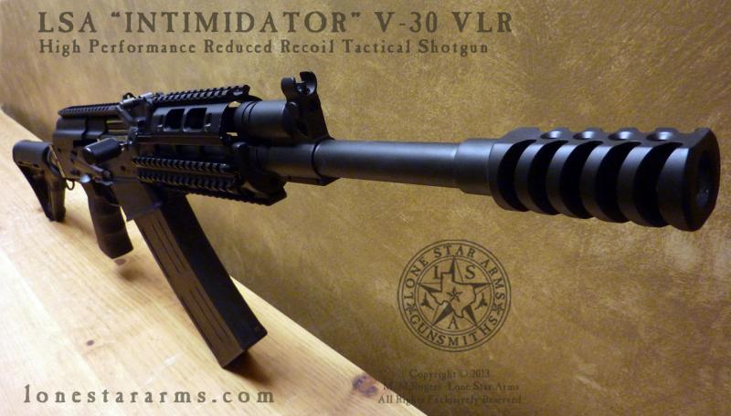 Lone Star Arms V30 Saiga 12, right three-quarter view