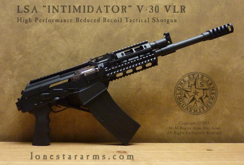 Lone Star Arms V30 Saiga 12, right side folded