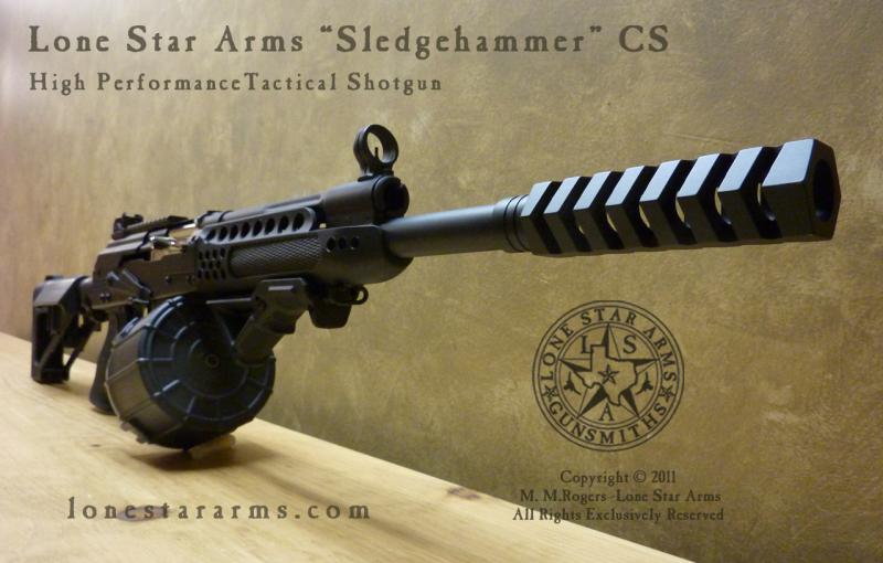 Lone Star Arms Sledgehammer Saiga 12 with 20-round drum