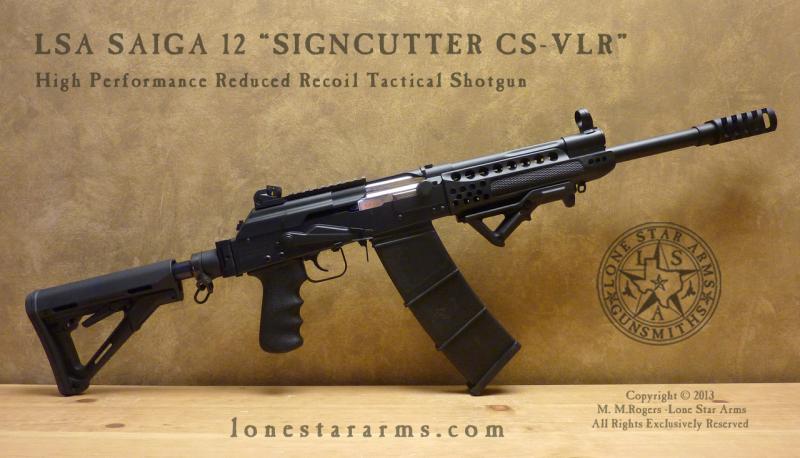 Lone Star Arms Saiga 12 Signcutter build, right side