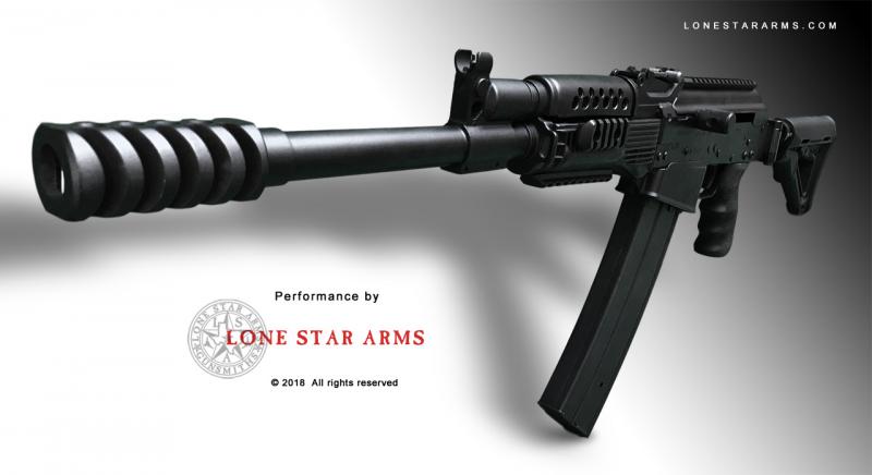 Lone Star Arms Saiga 12 IZ433 VLR performance rebuild, left three-quarter view